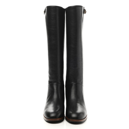 Gucci Calfskin Piuma Lux Energy High Boots 35.5 Black 2 of 9