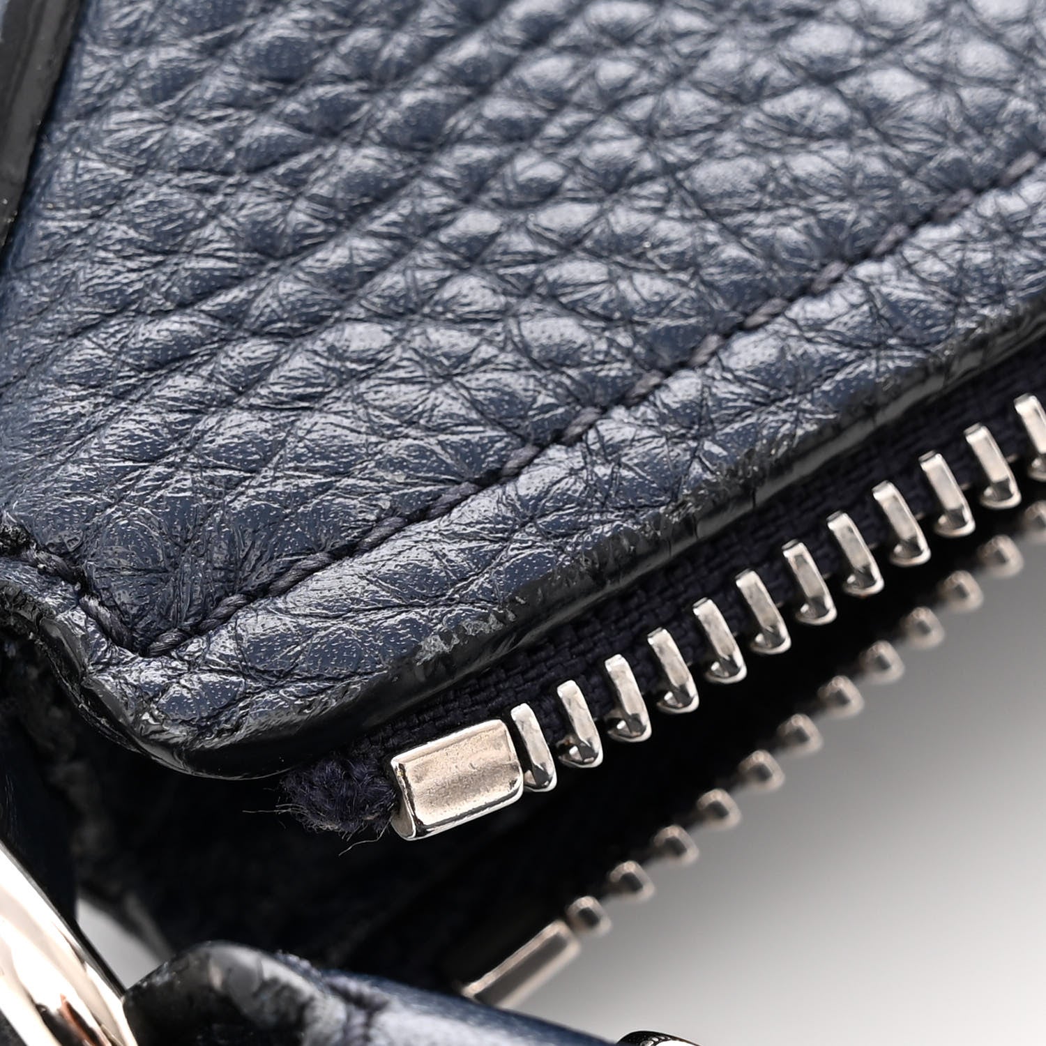 Salvatore Ferragamo Calfskin Fanisa Gancini Hobo Oxford Blue 14 of 14