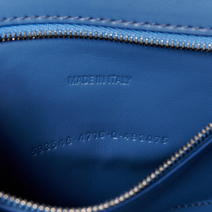 Balenciaga Denim BB Monogram Small Hourglass Top Handle Bag Blue 7 of 10