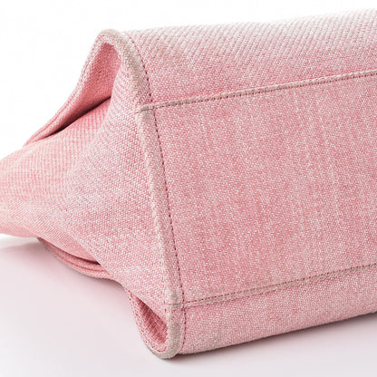 Chanel Canvas Large Deauville Tote Pink 20 of 21