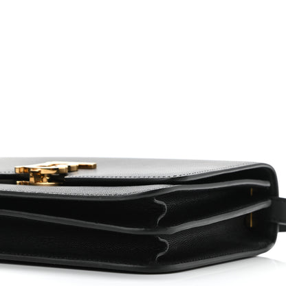 Burberry Grained Calfskin Medium TB Bag Black 9 of 9