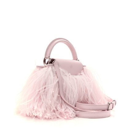 Louis Vuitton Ostrich Feather Capucines Mini Pink 3 of 12