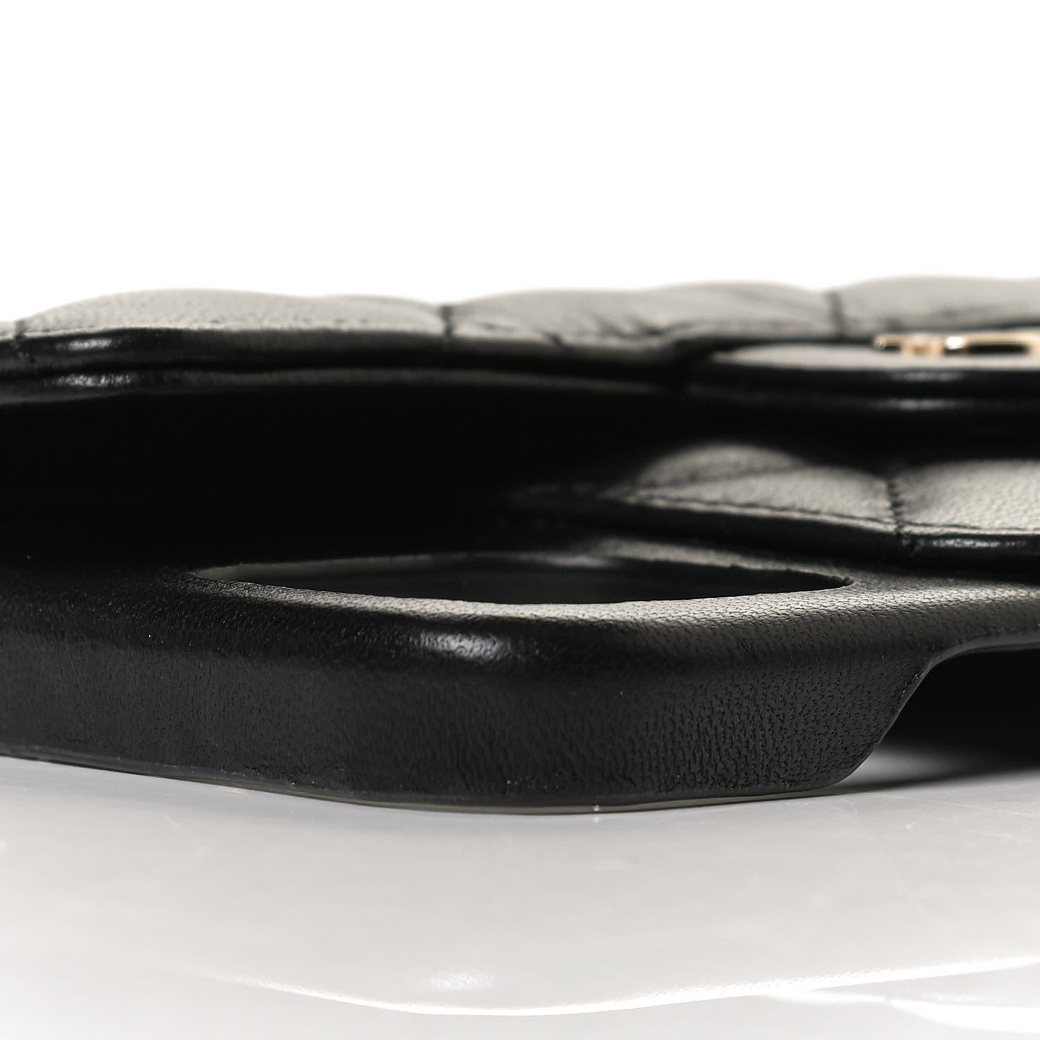 Chanel Lambskin Quilted iPhone XII Pro Case With Chain Black 10 of 12