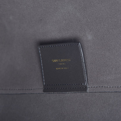 Saint Laurent Calfskin Large Shopping Tote Storm 7 of 10