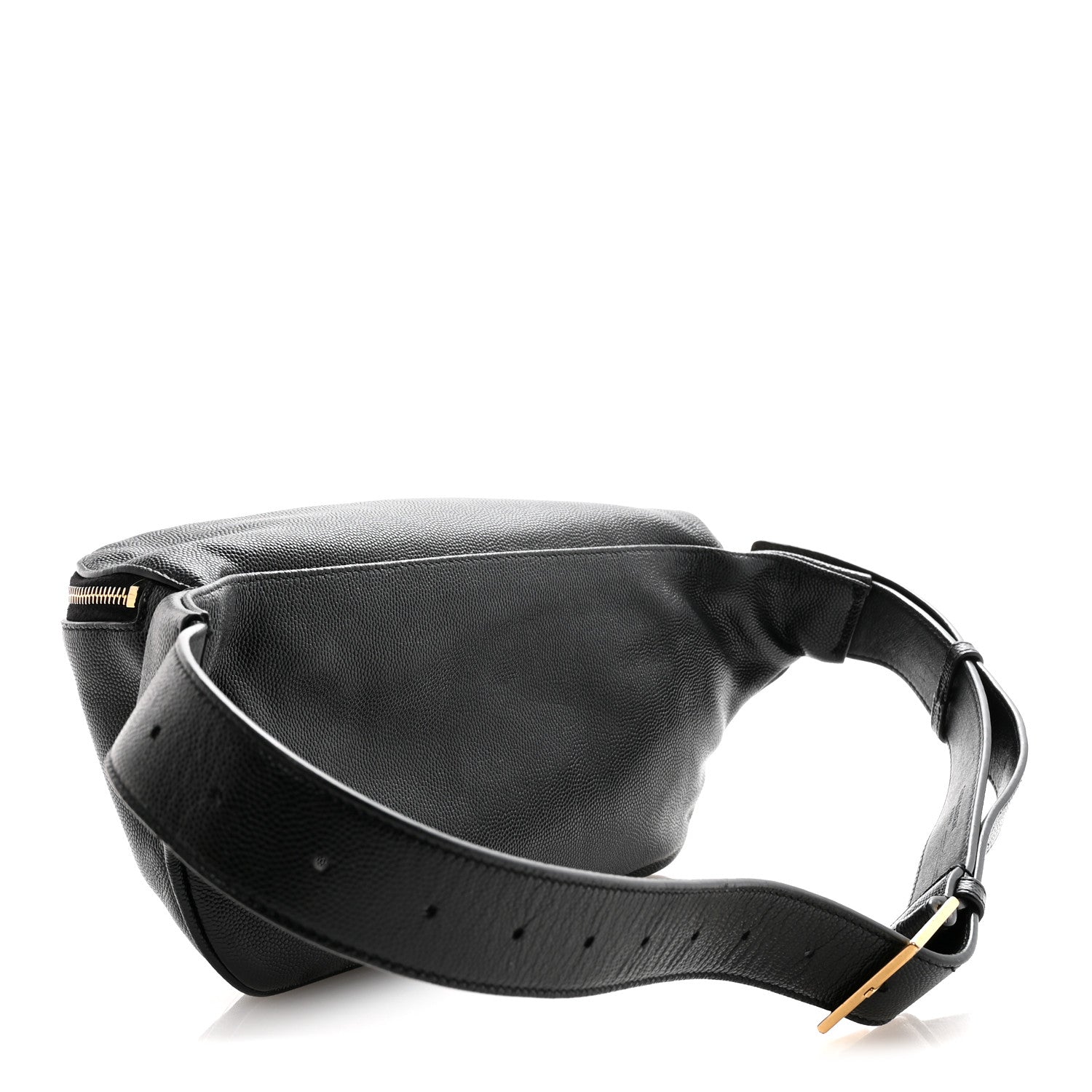 Saint Laurent Grain De Poudre Monogram Belt Bag Black 3 of 15