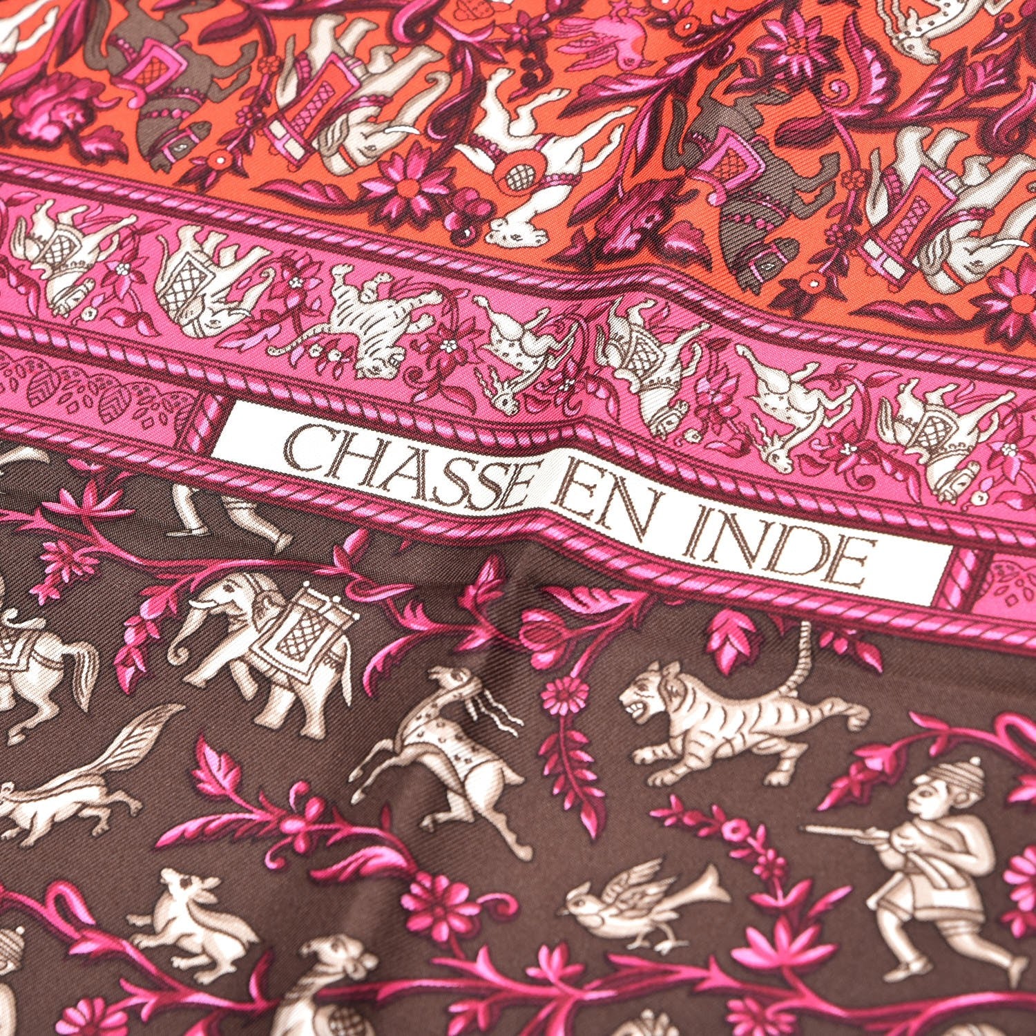 Hermes Silk Chasse En Inde Scarf 90 4 of 6