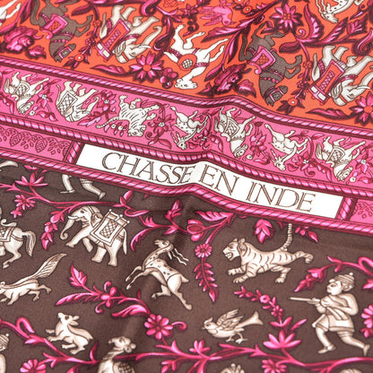 Hermes Silk Chasse En Inde Scarf 90 4 of 6