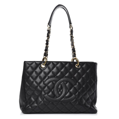 Chanel Caviar Quilted Grand Shopping Tote GST Black 1 of 16