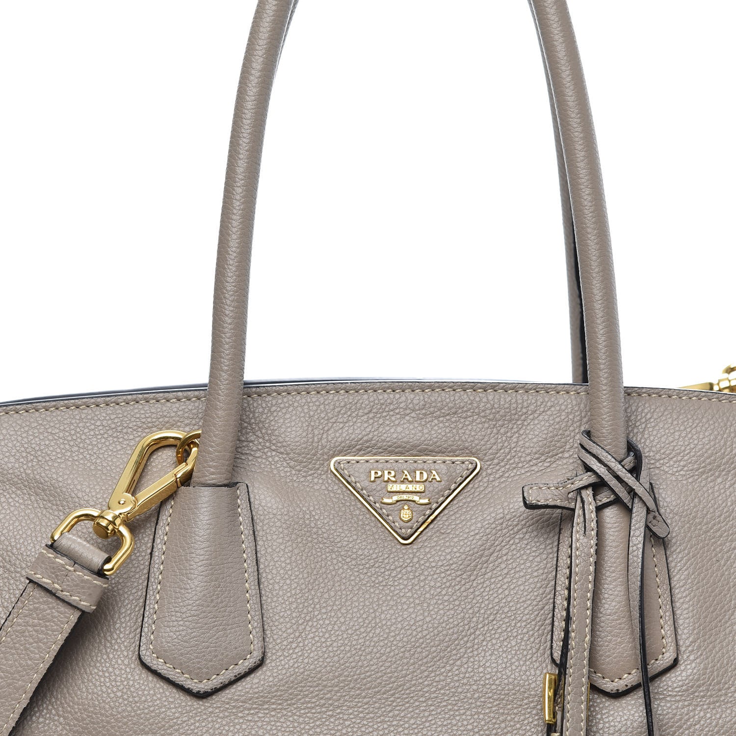 Prada Vitello Daino Two-Way Tote Argilla 10 of 13