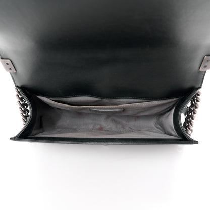 Chanel Lambskin Chevron Quilted Medium Boy Flap Black 5 of 12