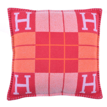 Hermes Wool Cashmere Avalon III Pillow PM Fuchsia Geranium 2 of 3
