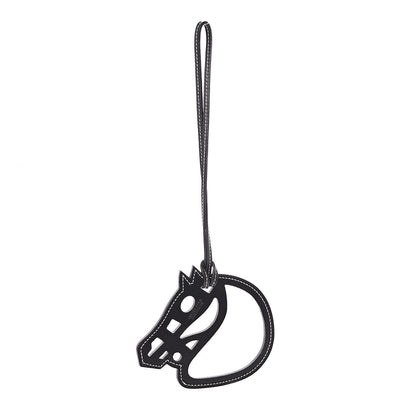 Hermes Box Paddock Cheval Horse Bag Charm Black 1 of 3