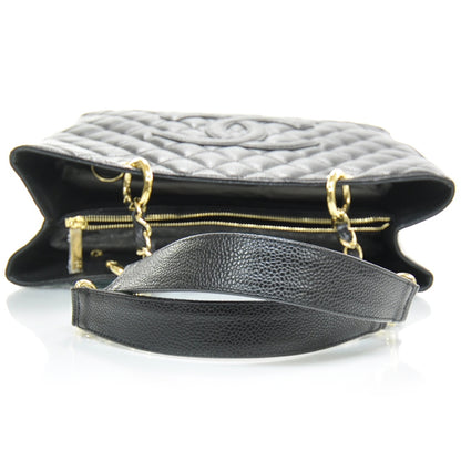 Chanel Caviar Quilted Grand Shopping Tote GST Black 5 of 10