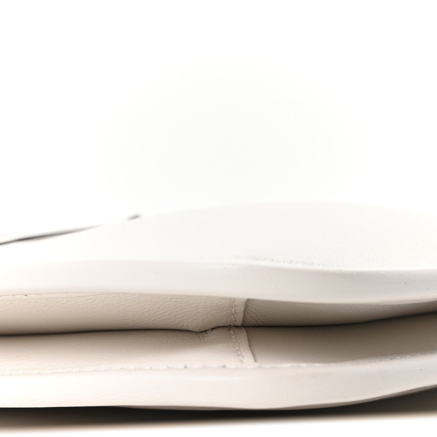 Calfskin Horsebit Slim Shoulder Bag White