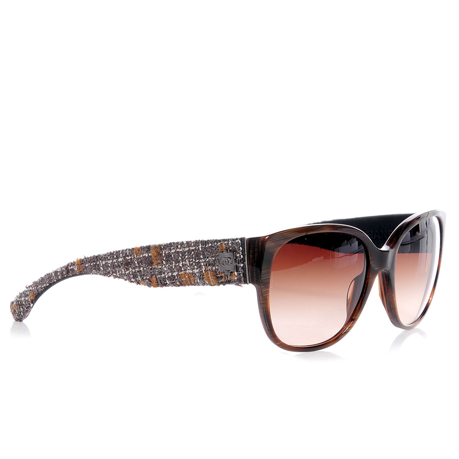 Chanel Tweed CC Sunglasses 5237 Brown 3 of 8
