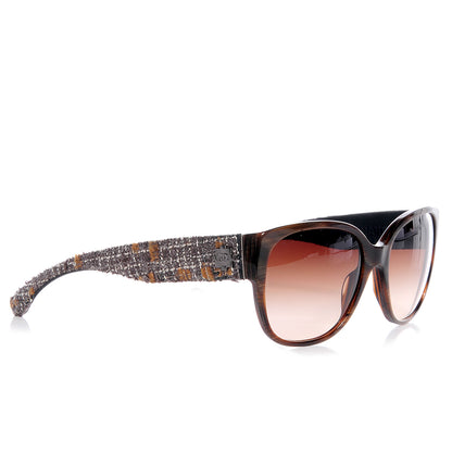 Chanel Tweed CC Sunglasses 5237 Brown 3 of 8