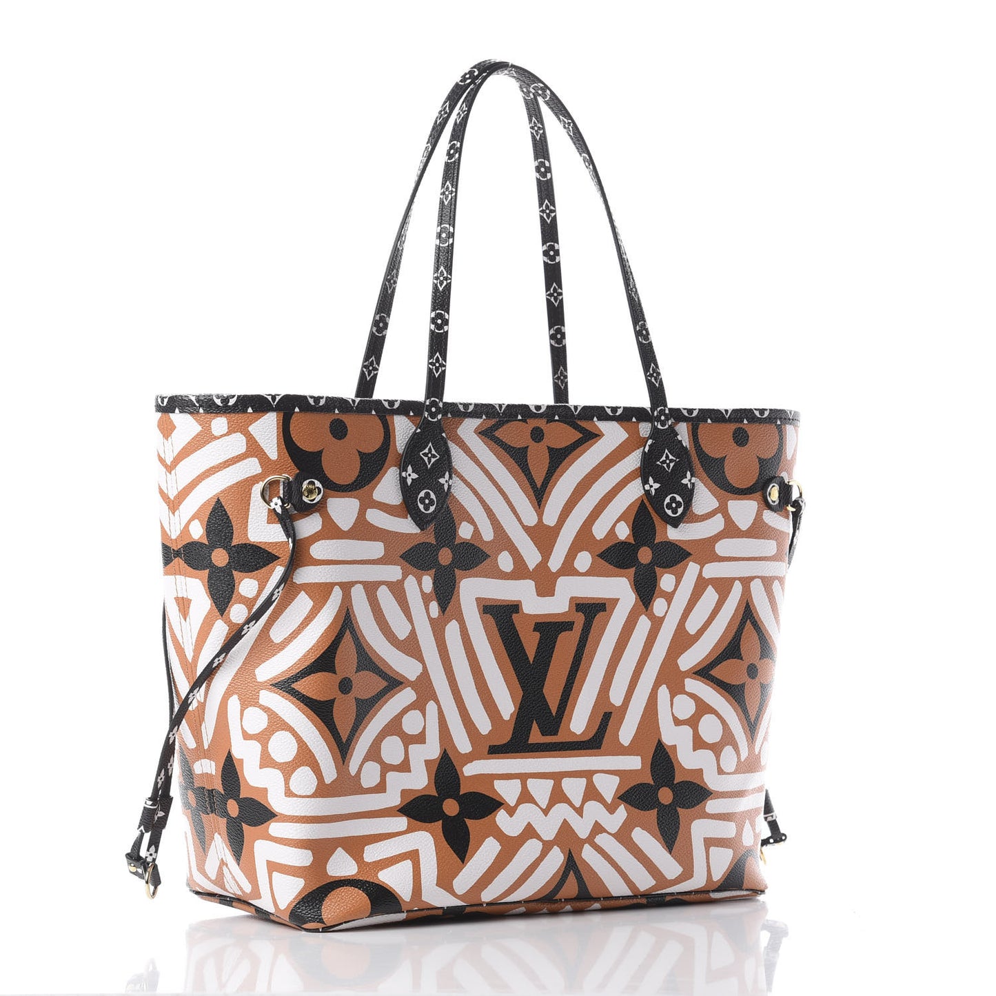 Monogram Giant Crafty Neverfull MM Creme Caramel