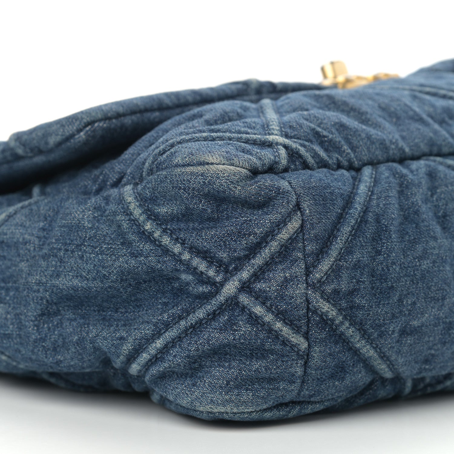 Chanel Denim Quilted Large Chanel 19 Flap Blue 9 of 11