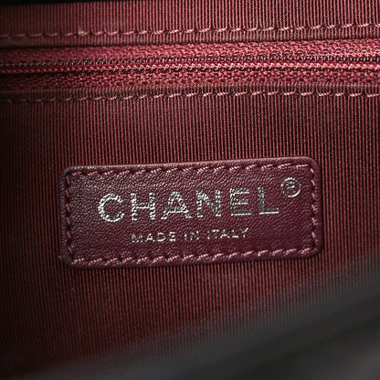 Chanel Goatskin Quilted Small CC University Top Handle Flap Black 6 of 10