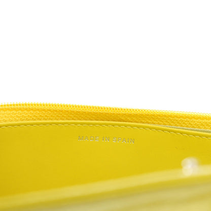 Chanel Caviar Timeless Wallet on Chain WOC Yellow 7 of 8