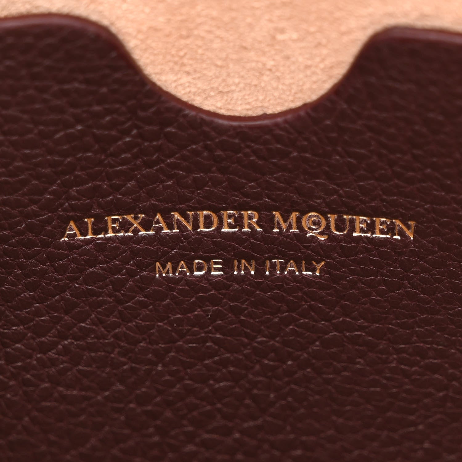 Alexander McQueen Silky Amish Grained Goatskin Box Shoulder Bag 16 Burgundy 6 of 13