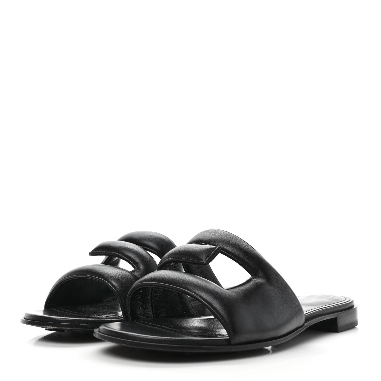 Givenchy Nappa G Flat Sandals 38.5 Black 3 of 10
