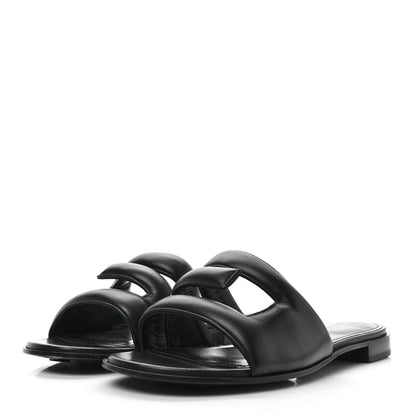 Givenchy Nappa G Flat Sandals 38.5 Black 3 of 10