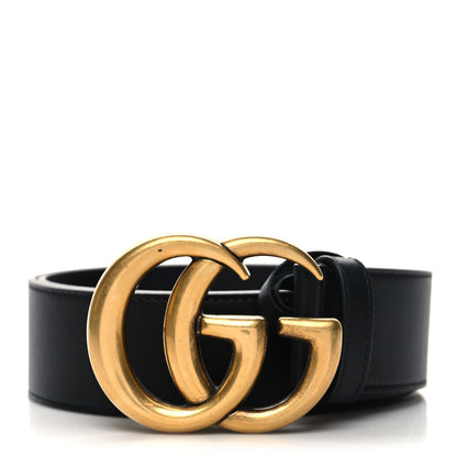Gucci Calfskin Double G 40mm Belt 75 30 Black 1 of 5