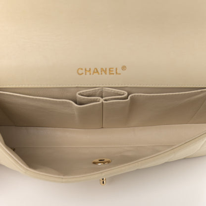 Chanel Lambskin East West Chocolate Bar Flap Ivory 16 of 17