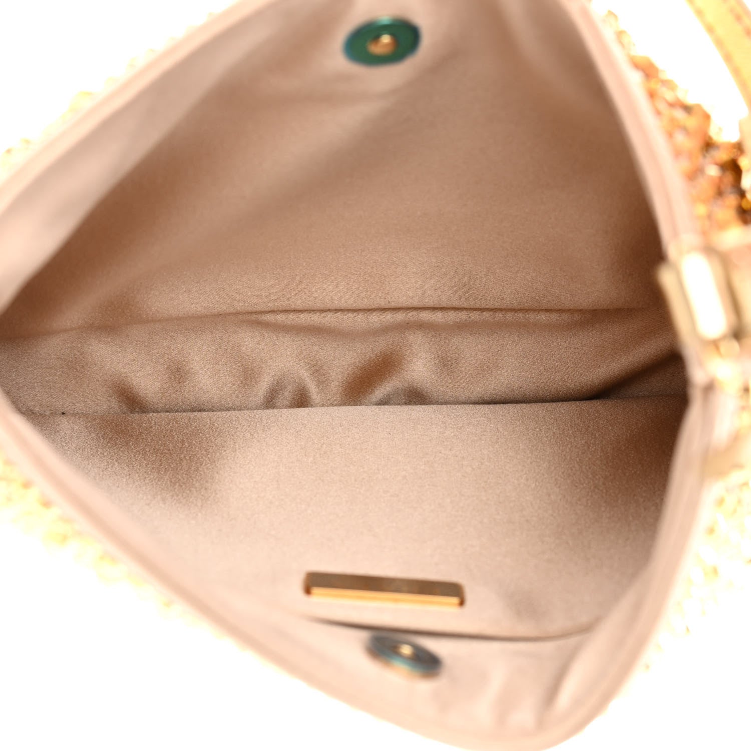 Prada Satin Crystal Cleo Adjustable Strap Shoulder Bag Platino 5 of 12