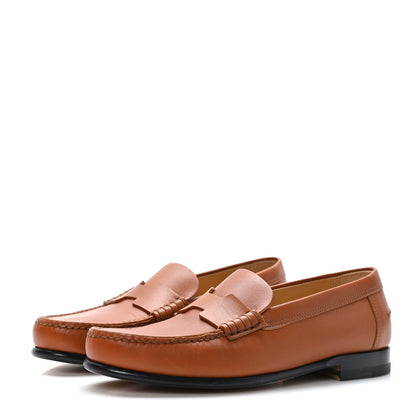 Hermes Calfskin Womens Kennedy Loafers 37 Naturel 3 of 10