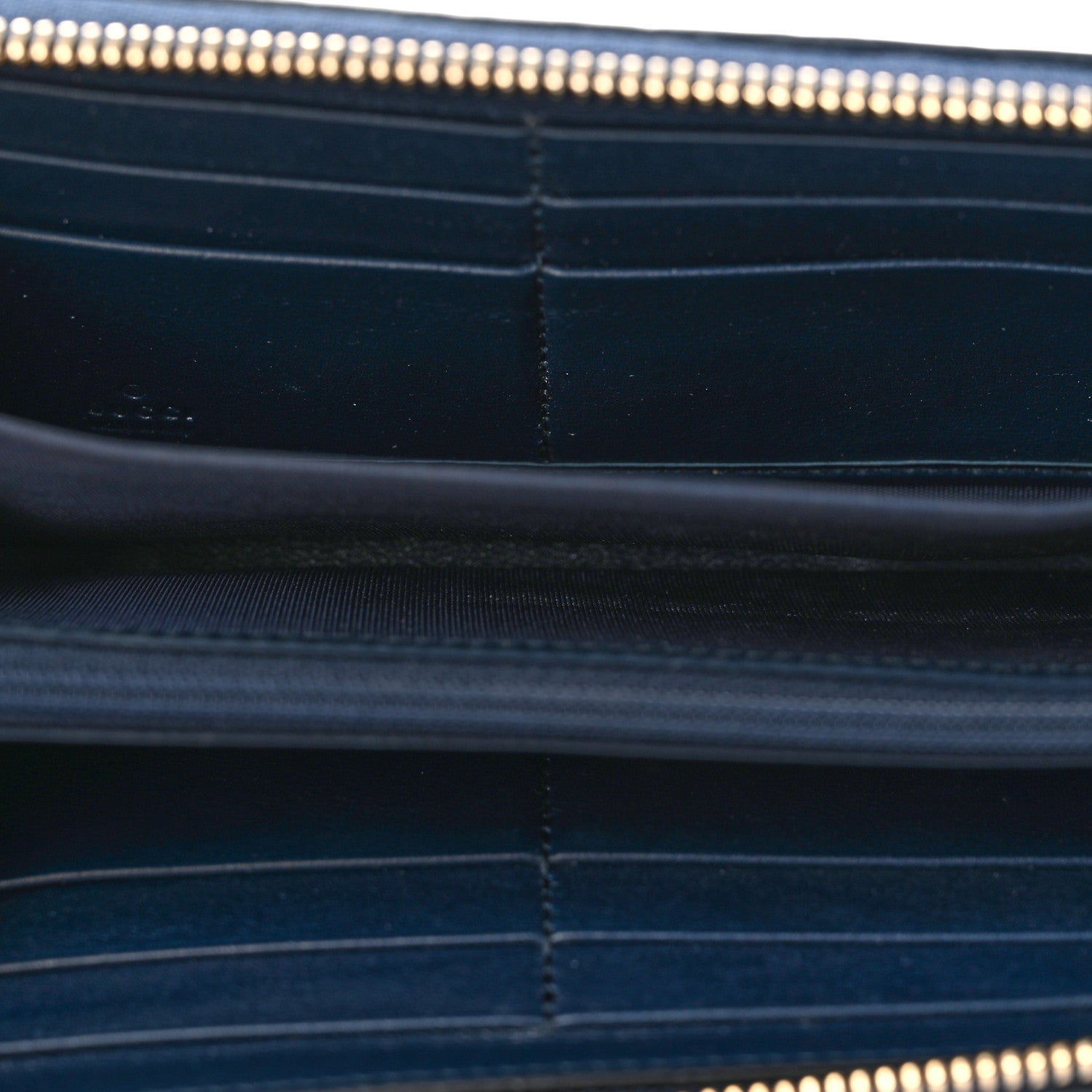 Gucci Guccissima Signature Sukey Zip Around Wallet Blue 5 of 8