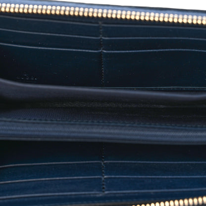 Gucci Guccissima Signature Sukey Zip Around Wallet Blue 5 of 8