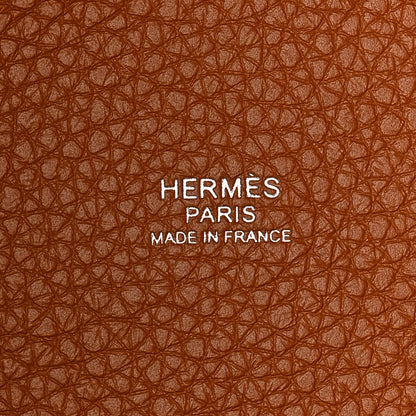 Hermes Taurillon Clemence Picotin Lock 22 MM Gold 6 of 11
