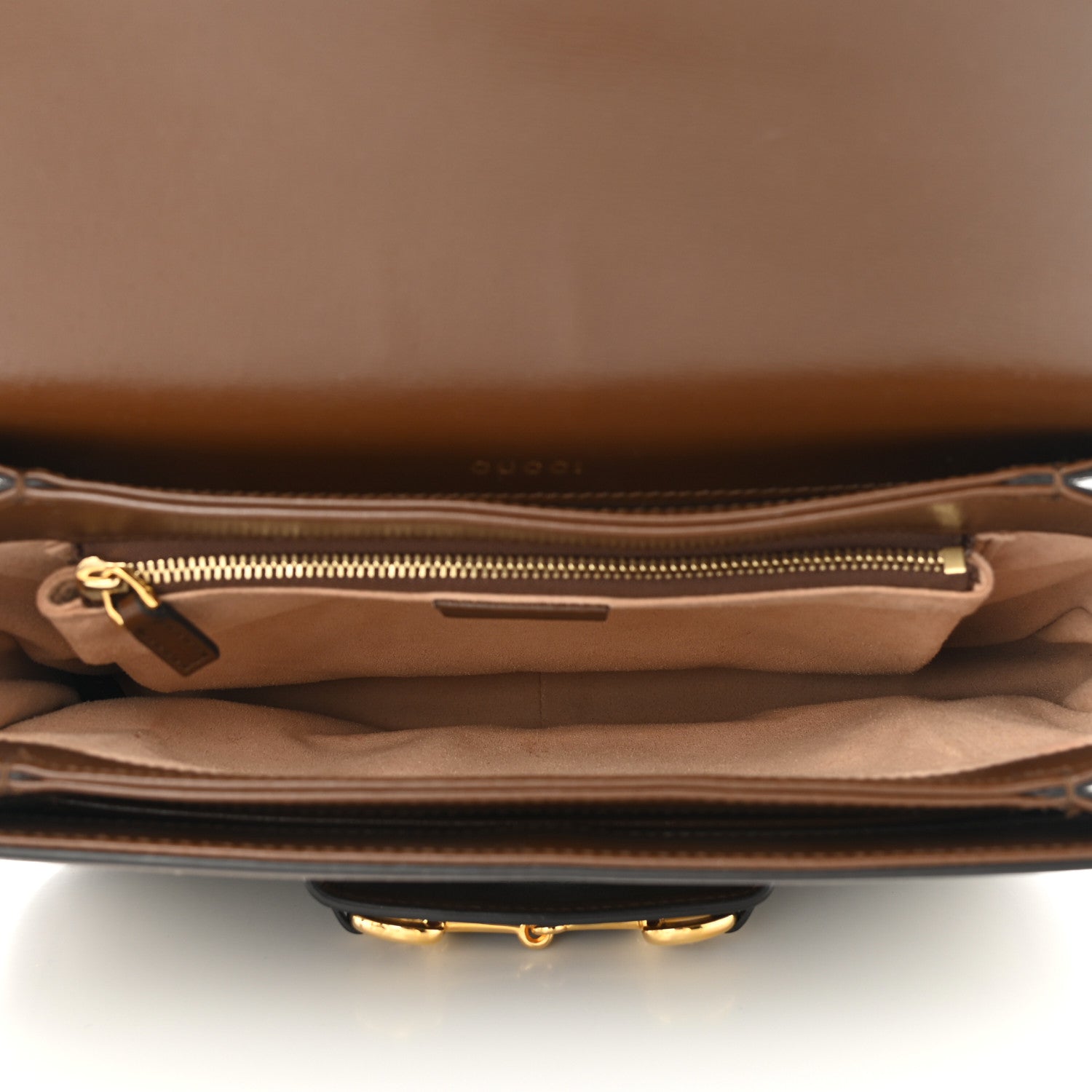 Gucci GG Supreme Monogram Horsebit 1955 Shoulder Bag Beige Brown Sugar 5 of 9