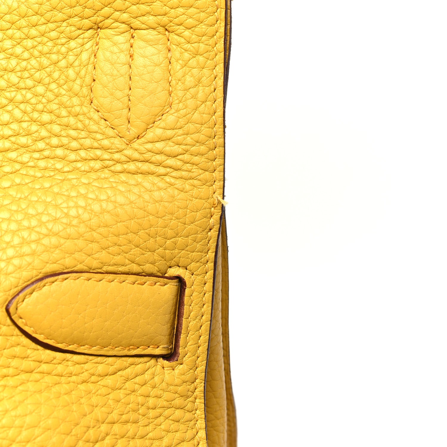 Hermes Taurillon Clemence Jypsiere 34 Jaune Ambre 14 of 16