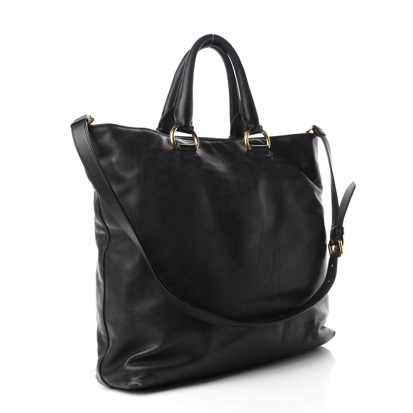 Vitello Daino Tote Black