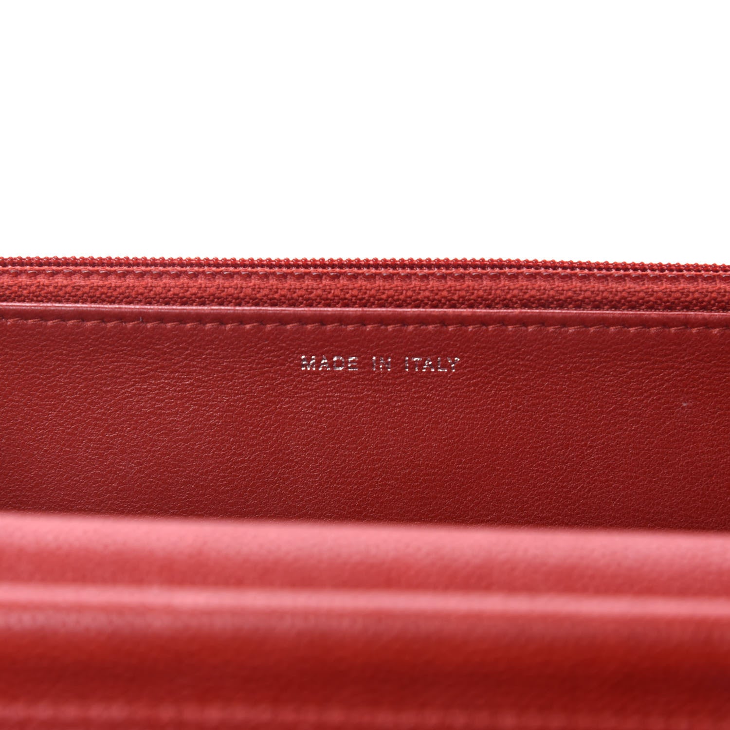 Chanel Caviar Quilted Boy Wallet On Chain WOC Red 10 of 13