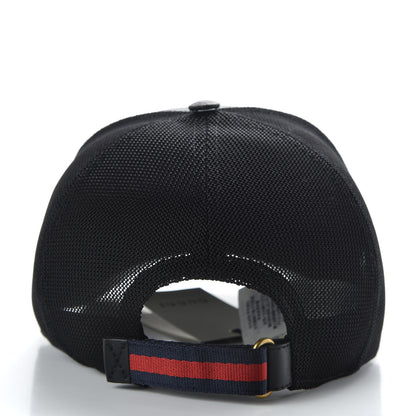 Gucci GG Supreme Monogram Kingsnake Print Baseball Hat XL 60 Black 6 of 8