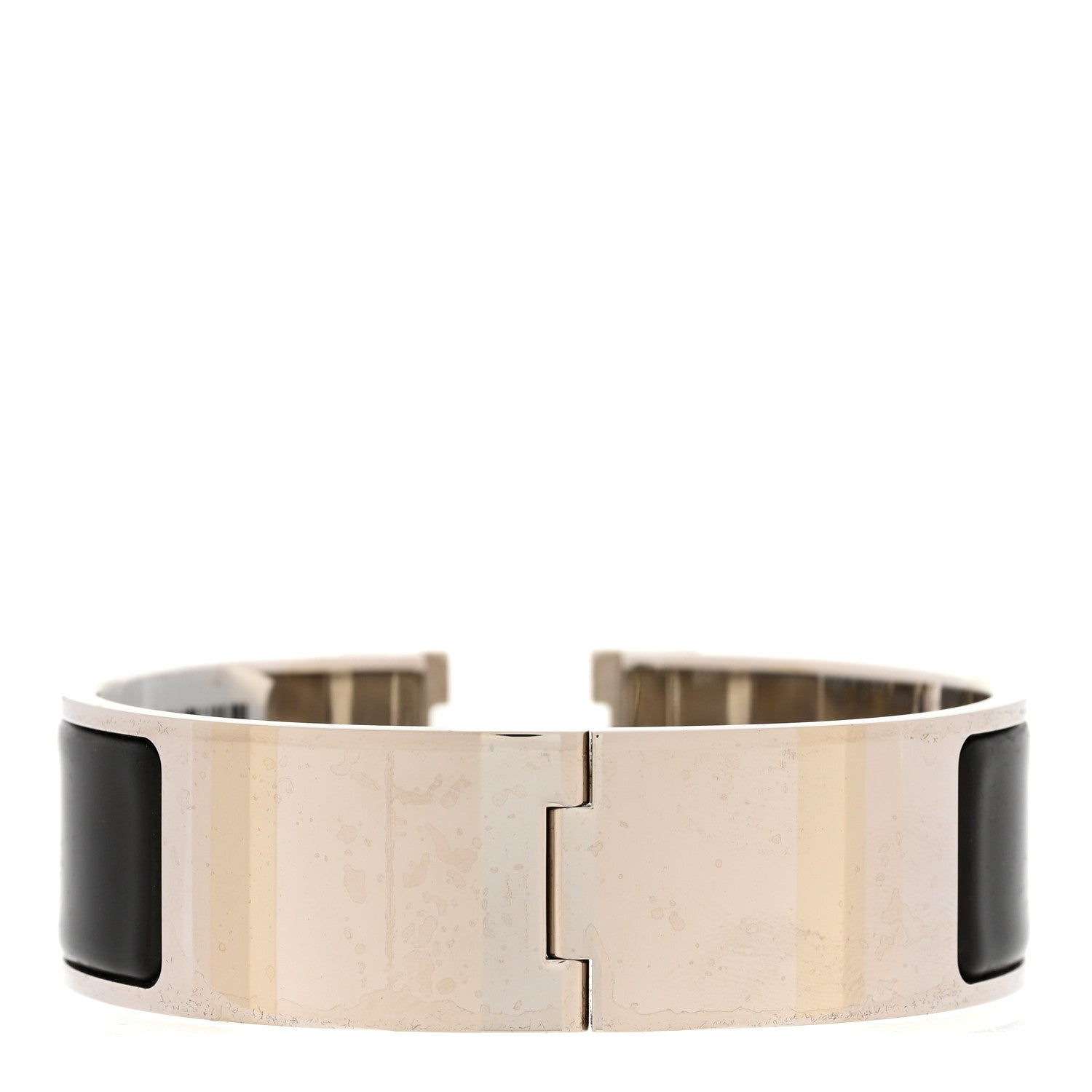 Hermes Enamel Wide Clic Clac H Bracelet GM Black 3 of 5
