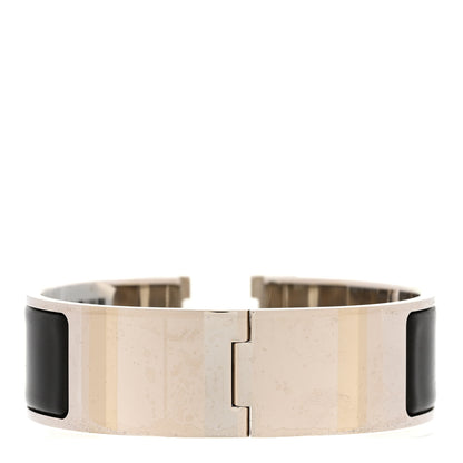 Hermes Enamel Wide Clic Clac H Bracelet GM Black 3 of 5