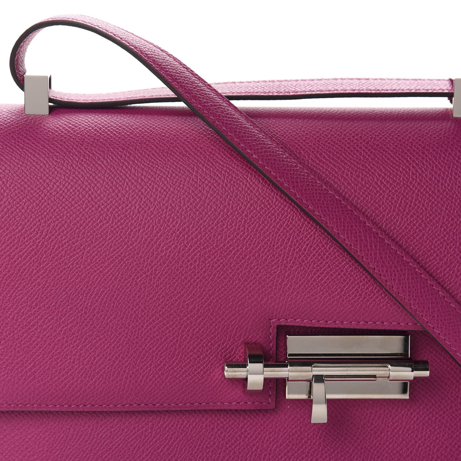 Hermes Epsom Verrou 21 Rose Pourpre 10 of 11