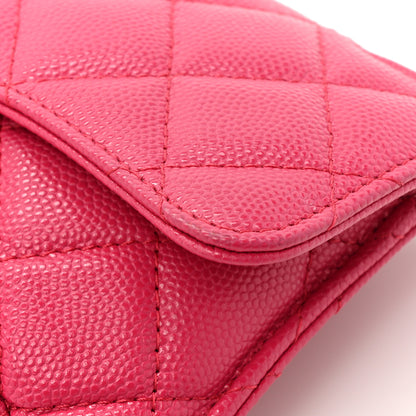 Chanel Caviar Fabric Quilted Foldable Tote With Chain Pink Multicolor 18 of 20