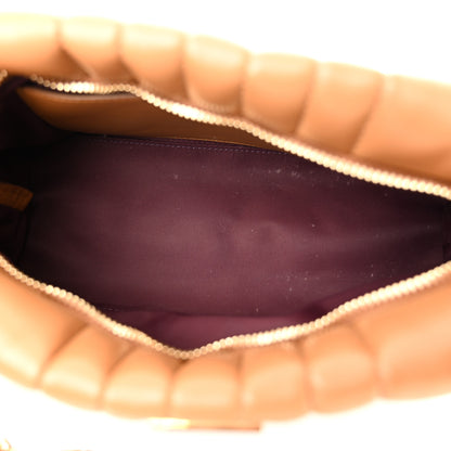 Burberry Lambskin Quilted Small Soft Lola Bag Maple Brown 5 of 10