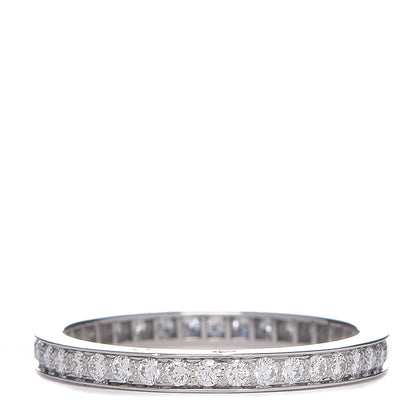 Van Cleef & Arpels Platinum Diamond 2.1mm Romance Wedding Band Ring 47 4 3 of 5