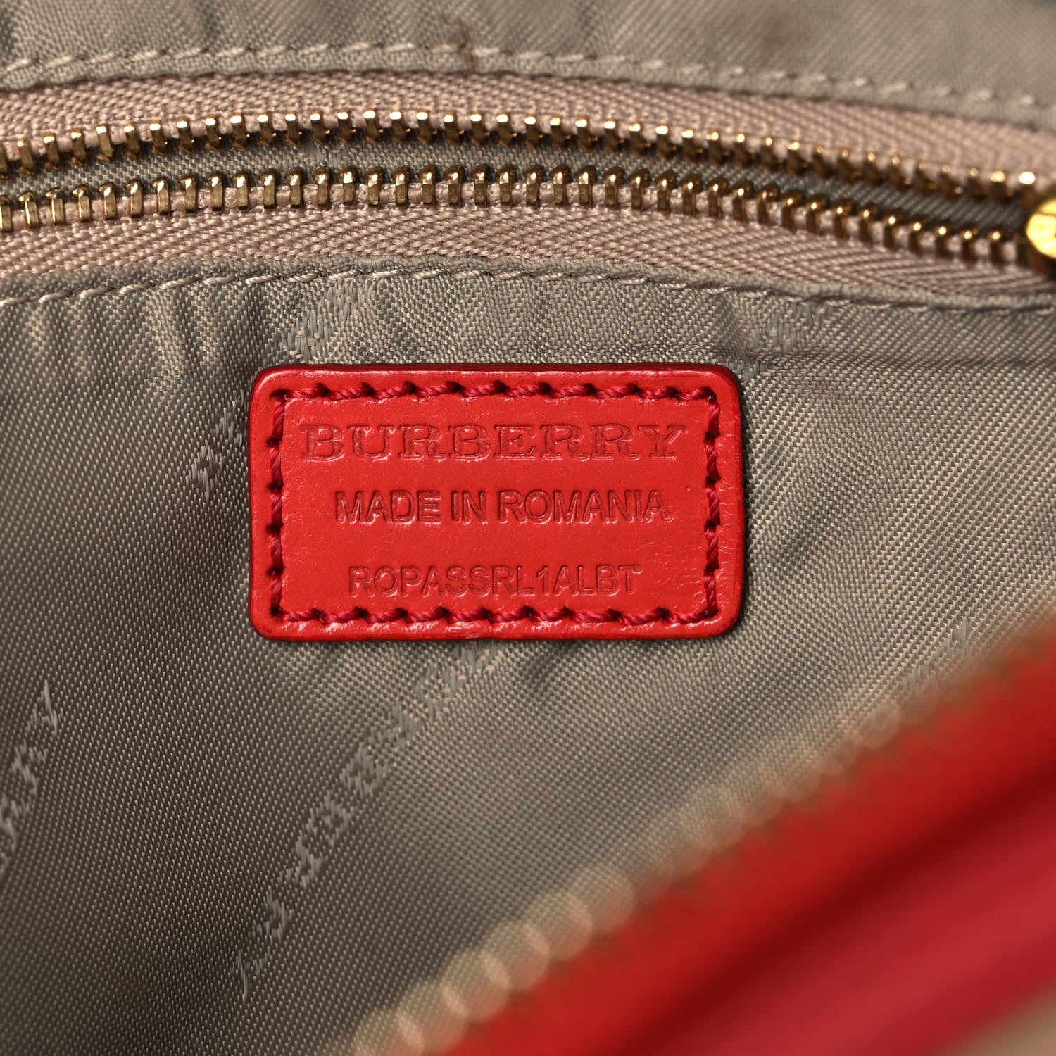 Burberry Haymarket Check Mini Orchard Crossbody Military Red 6 of 13