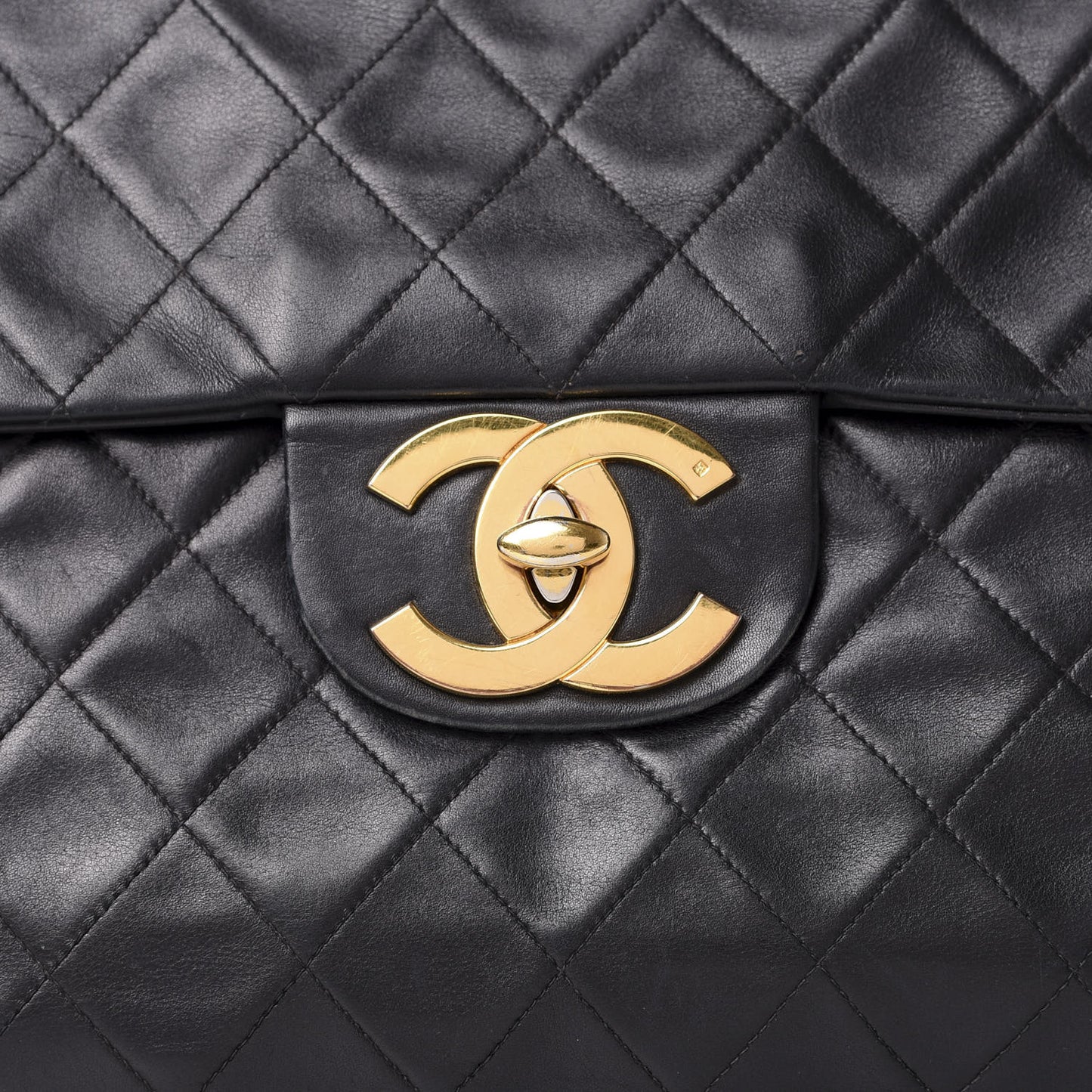 Enamel CC Chain Logo Belt Silver White