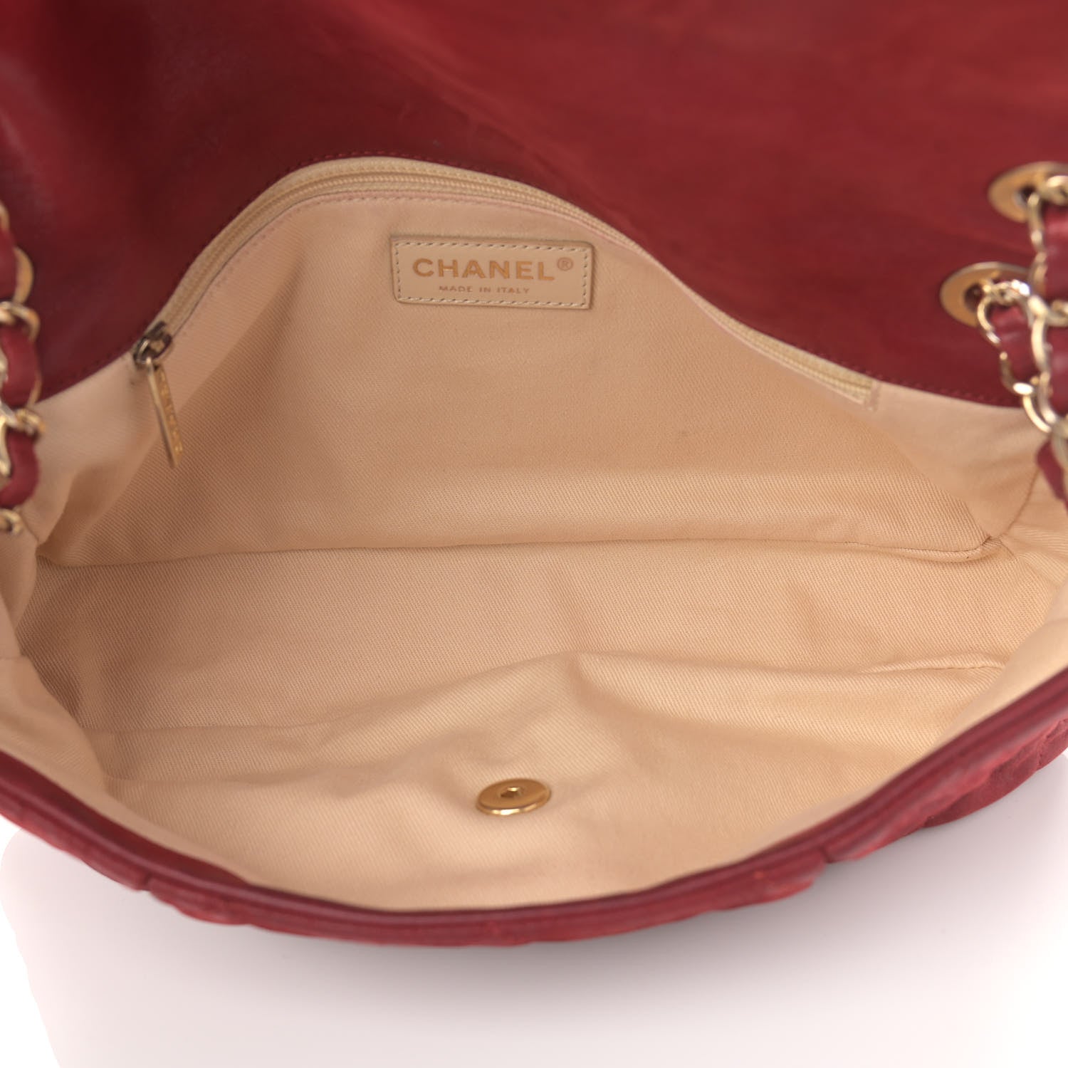 Chanel Iridescent Calfskin Large Chic Quilt Flap Red 5 of 11