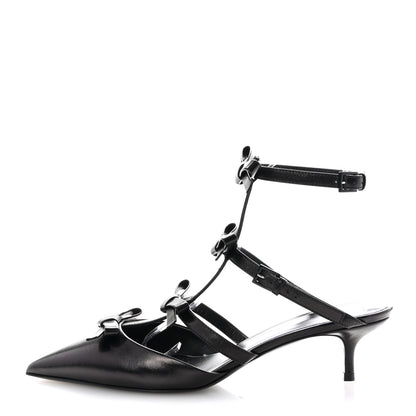 Valentino Garavani Nappa French Bow Gladiator 45mm Sandals 40 Black 1 of 9
