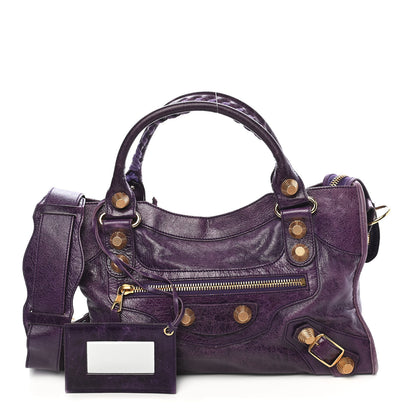 Balenciaga Agneau Giant 21 Gold Hardware City Raisin 1 of 10